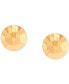 ფოტო #2 პროდუქტის Children's Flat Ball Stud Earrings in 14k Gold
