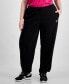 ფოტო #1 პროდუქტის Plus Size Slim-Fit French Terry Sweatpants