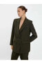 Фото #10 товара Пиджак Koton Oversize Blazer Ceket 4WAK50118UW Хаки