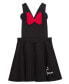 Little Girls Minnie Hearts Short Sleeve T-shirt and Dress, 2 Pc. Set