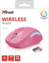 Trust Yvi FX - Ambidextrous - Optical - RF Wireless - 1600 DPI - Pink