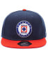 Фото #3 товара Men's Navy and Red Cruz Azul Team Snapback Adjustable Hat