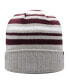 Фото #3 товара Men's Gray and Maroon Arizona State Sun Devils All Day Cuffed Knit Hat