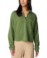 ფოტო #1 პროდუქტის Women's Trek Collared Crew Long-Sleeve Top