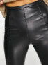 Фото #3 товара Pimkie high waisted faux leather leggings in black