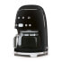 SMEG DCF02BLEU - Drip coffee maker - 1.4 L - Ground coffee - 1050 W - Black