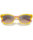 Jr Kids Sunglasses, VJ2020 (ages 7-10) Transparent Yellow, 48mm - фото #6