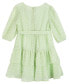 Фото #3 товара Toddler Girls Tiered Chiffon Eyelet Casual Dress