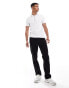 Armani Exchange polo in white with contrast tipping and logo