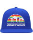 ფოტო #2 პროდუქტის Men's Royal Denver Nuggets Hardwood Classics MVP Team Ground 2.0 Fitted Hat