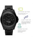 ფოტო #5 პროდუქტის Connected Men's Hybrid Smartwatch Fitness Tracker: Black Case with Black Acrylic Strap 42mm