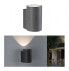 PAULMANN 94500 - Outdoor wall lighting - Black - Concrete - Stainless steel - IP65 - Entrance - II
