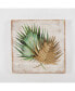 2 piece Wood and Metal Tropical Leaf Wall Plaque