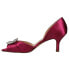 Nina Corrine Peep Toe Evening Pumps Womens Red Dress Casual CORRINE-WINE