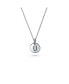 Tiny Minimalist ABC Round Disc Block Letter Alphabet A-Z Initial Pendant Necklace For For Women .925 Sterling Silver