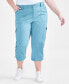 ფოტო #6 პროდუქტის Women's Cargo Capri Pants, Created for Macy's