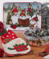 Christmas Gnomes 16" Rectangular Platter