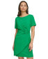 Petite Gathered-Sleeve Sheath Dress