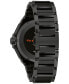 ფოტო #3 პროდუქტის x Marc Anthony Men's Precisionist Diamond (1/20 ct. t.w.) Black-Tone Stainless Steel Bracelet Watch 43mm