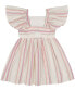 ფოტო #1 პროდუქტის Little Girls Lurex Stripe Fit-and-Flare Dress