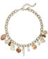 Mixed-Metal Beaded Charm Necklace, 17" + 3" extender, Created for Macy's