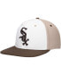 Men's White, Brown Chicago White Sox Chocolate Ice Cream Drip Snapback Hat