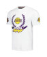 Men's and Women's White Los Angeles Lakers Heritage Crest T-Shirt