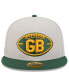 Men's Stone/Green Green Bay Packers 2024 Sideline Historic 59FIFTY Fitted Hat Stone, Green, 7 - фото #2