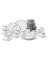 Фото #1 товара Charlotta Platinum 60 Piece Dinnerware Set, Service for 12