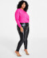 ფოტო #3 პროდუქტის Plus Size Faux-Leather Leggings