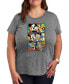 ფოტო #1 პროდუქტის Trendy Plus Size Mickey and Friends Graphic T-shirt