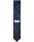 Фото #3 товара Men's Stitch Plaid Extra Long Tie