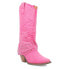 Фото #2 товара Dingo Eye Candy Rhinestone Snip Toe Cowboy Womens Pink Casual Boots DI177-650