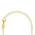 Gold-plated cross necklace with zircons NCL57Y