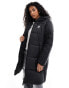 adidas Originals Adicolor Long Puffer jacket in black