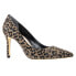 Nina Nina Cheetah Pointed Toe Stiletto Pumps Womens Black, Brown Dress Casual NI