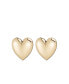 Gold-Tone Puff Heart Earrings
