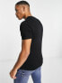 River Island muscle fit t-shirt in black