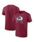 Фото #2 товара Men's Nathan MacKinnon Burgundy Colorado Avalanche Name and Number T-shirt