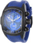 Invicta Men's 6729 Lupah Collection Chronograph Black Ion-Plated Royal Blue R...