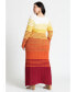 Фото #2 товара Plus Size Crochet Multicolor Maxi Dress