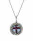 Фото #1 товара Women's Crystal Cross Locket Necklace