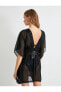 Фото #19 товара Платье пляжное тюль V образное с поясом на резинке