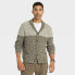 Фото #1 товара Men's Shawl Collared Sweater Cardigan - Goodfellow & Co Green L
