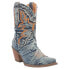 Фото #2 товара Dingo Y'all Need Dolly Embroidered Round Toe Cowboy Booties Womens Blue Casual B