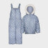 Фото #1 товара OshKosh B'gosh ® Toddler Girls' Floral Snow Bib and Jacket Set - Blue 3T