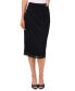 Women's Knit Lace Midi Pencil Skirt