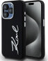 Karl Lagerfeld Karl Lagerfeld KLHCP15LSCMSMVK iPhone 15 Pro 6.1" czarny/black hardcase Silicone Metal Script Logo