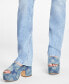 Фото #7 товара Women's Hermosa Flap-Pocket Low-Rise Jeans