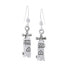 DIVE SILVER Small Air Tank Long Hook Earring